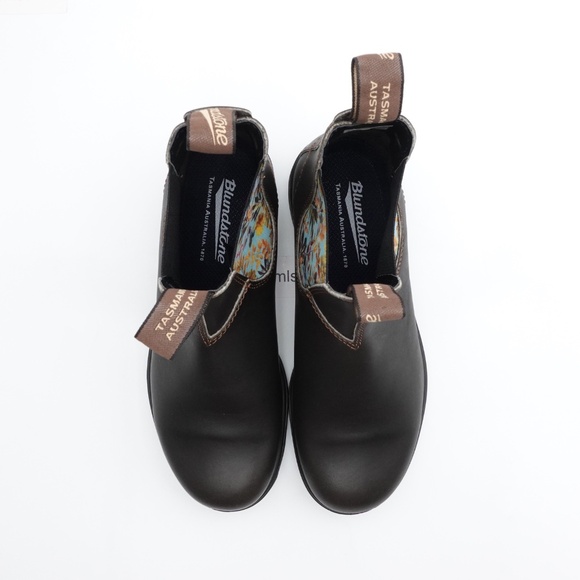 NEW Women's Blundstone 2204 Floral Chelsea Boots Brown/Teal - Picture 5 of 7